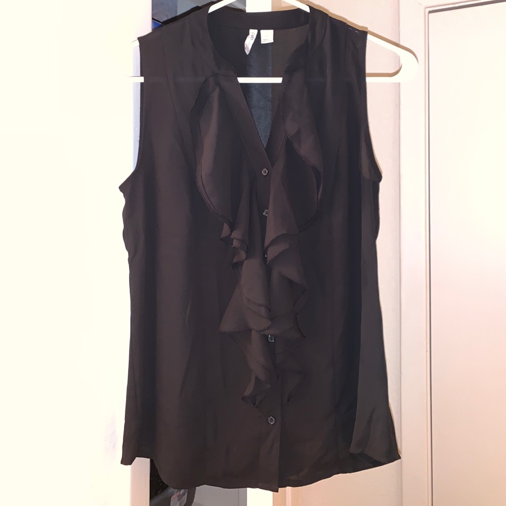 Cato size small black button up tank